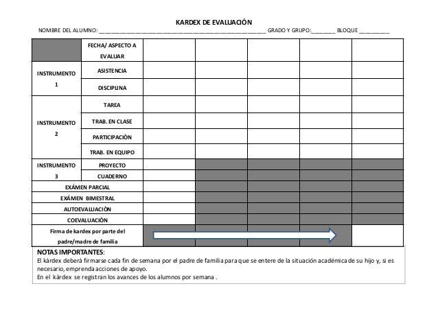 KARDEX ALUMNO kardex alumno: