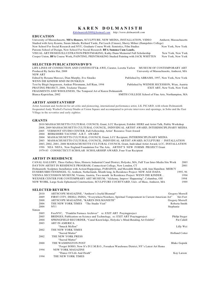 resume for painter