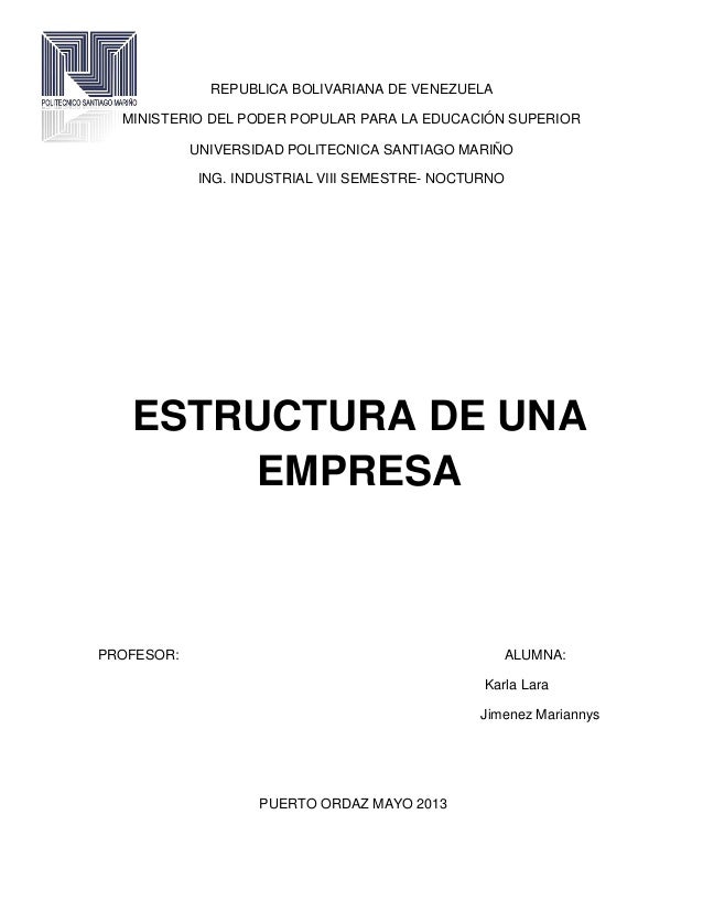 EMPRESA ESTRUCTURA empresa estructura: