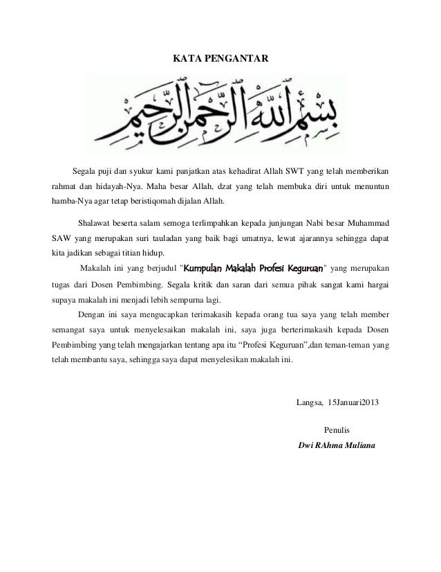 Kata pengantar Kata pengantar