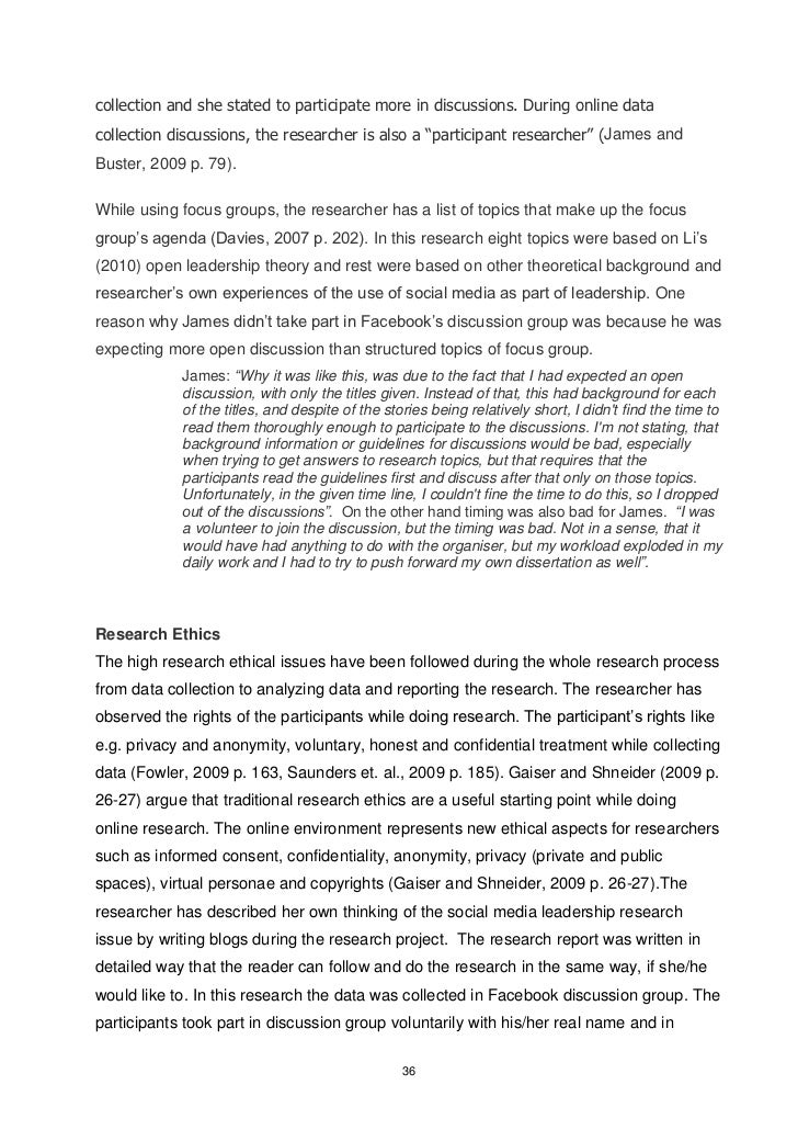 Dissertation write up