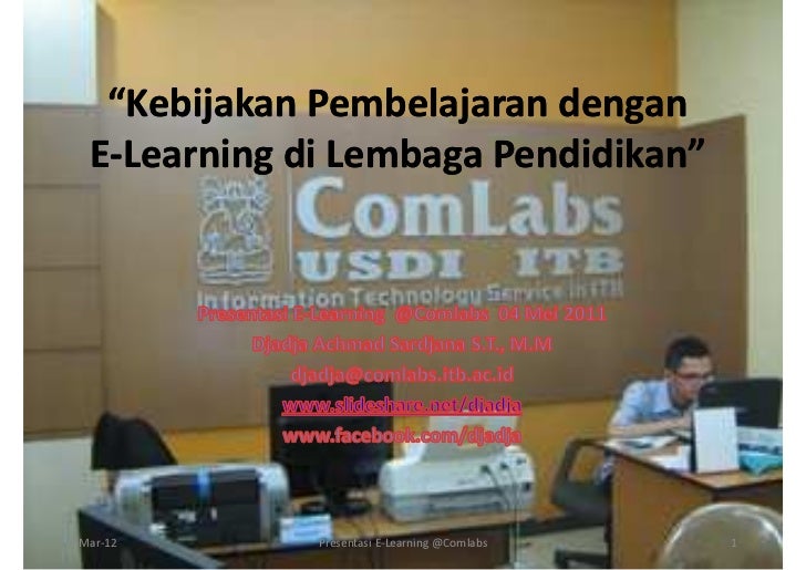 Kebijakan Pembelajaran Dengan e-Learning di Lembaga Pendidikan