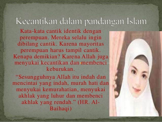 Kecantikan Dalam Pandangan Islam