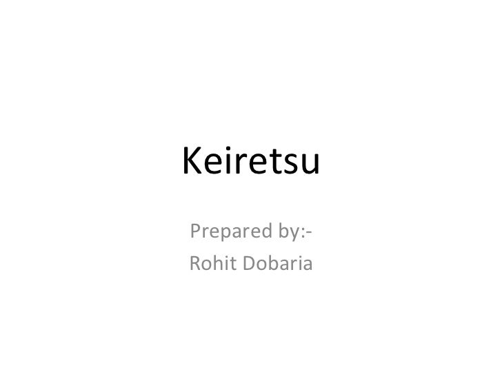 Keiretsu
