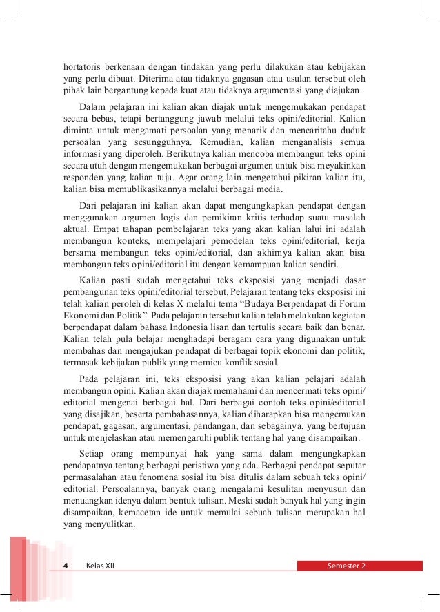 Membuat Teks Opini | bahasa indonesia kelas xii smt 2 k13 Membuat Teks Opini | bahasa indonesia kelas xii smt 2 k13