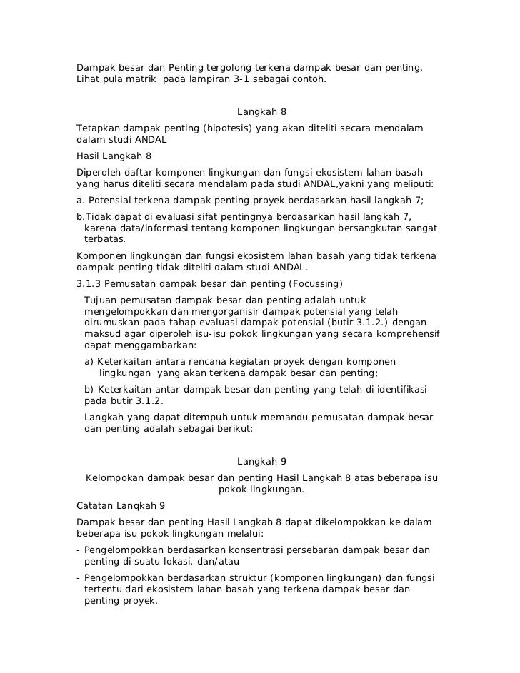 Kepmeneg Lingkungan Hidup No.5 Tahun 2000 tentang Panduan Penyusunan 