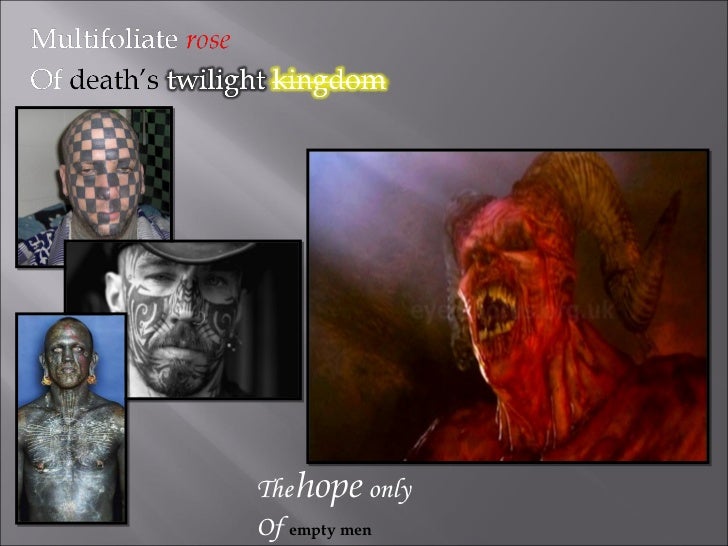 literary analysis of the hollow men by t s eliot literary analysis of the hollow men by t s eliot