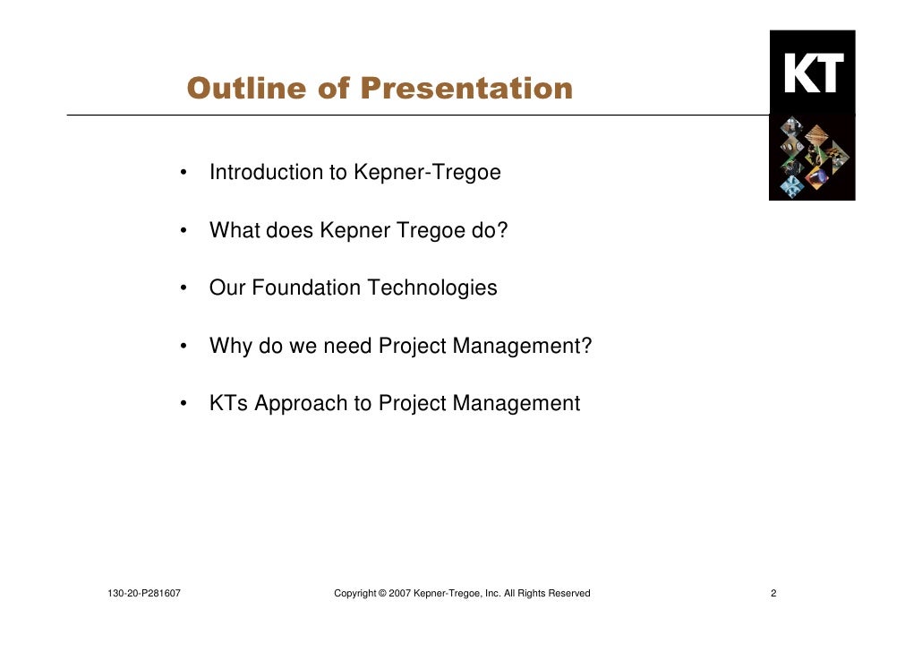 Kepner Tregoe Problem Solving And Decision Making