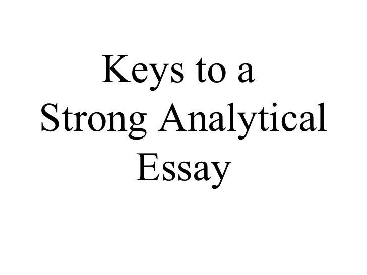 analytical essay outline template