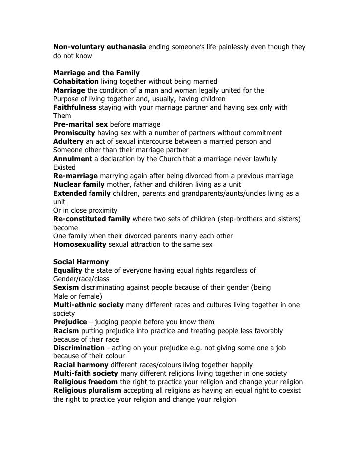 Argumentative Essay Living Together Before Marriage