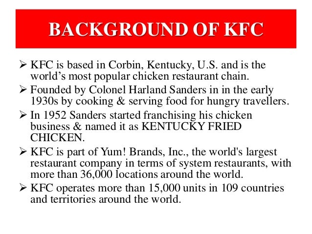 Kfc case study pdf