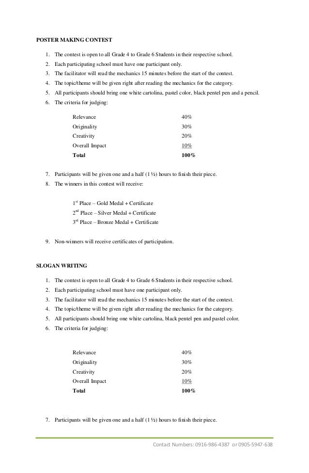Short story writing contest mechanics image