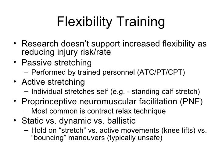 Flexibility Training Programs