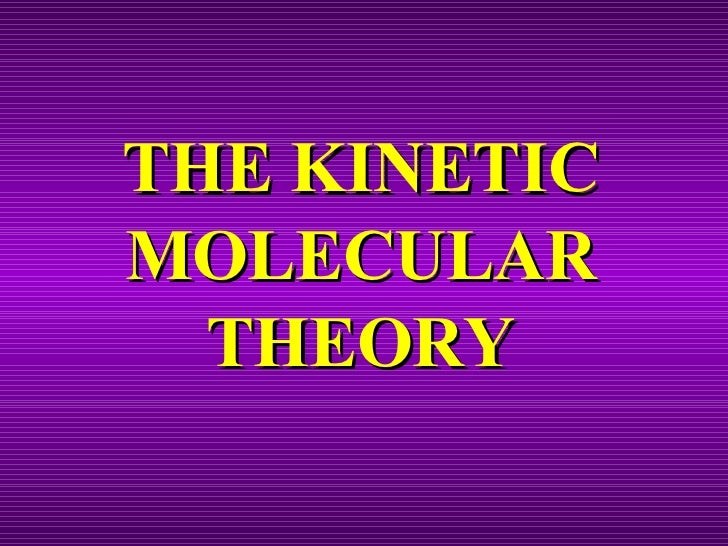 kinetic molecular theory