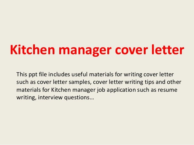 cover letter program manager