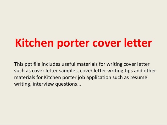 Porter Cover Letter Sample Resume Downloads Pictures To