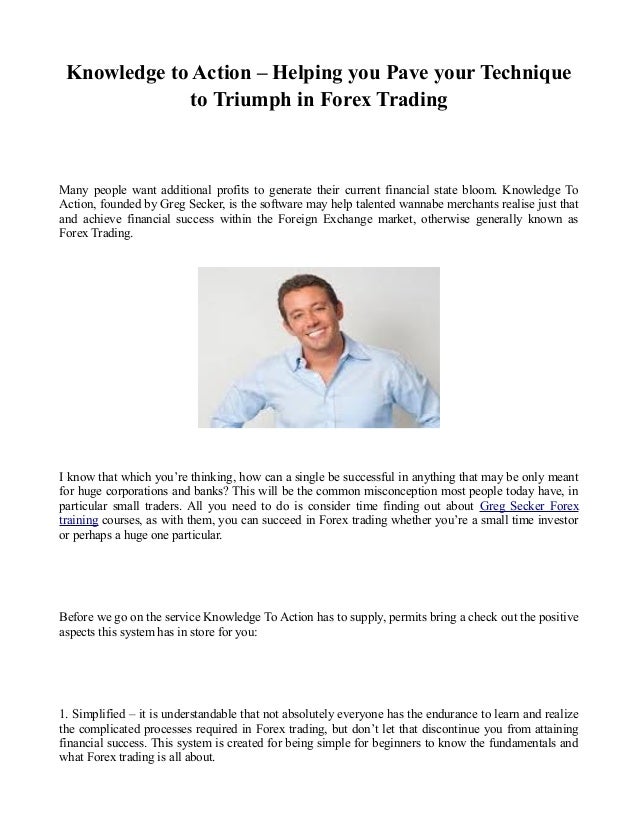 Knowledge to action forex