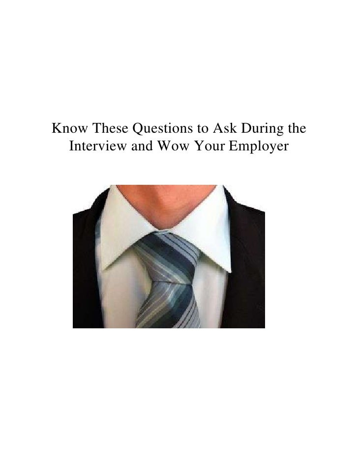 questions to ask employer during interview