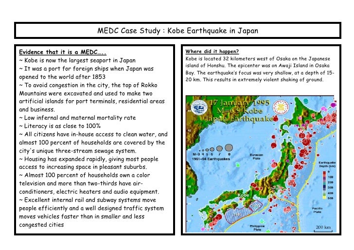 Japan case study earthquake image