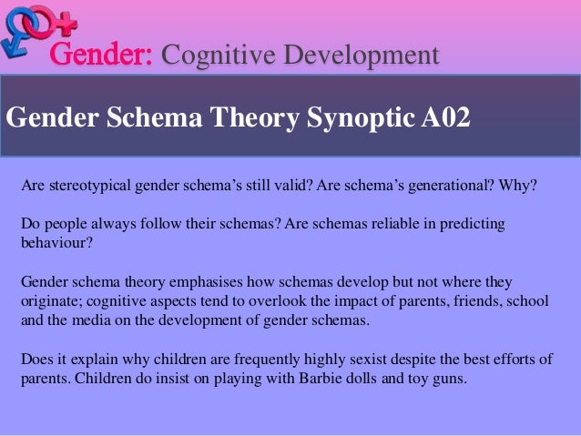 Psychological explanations of gender development