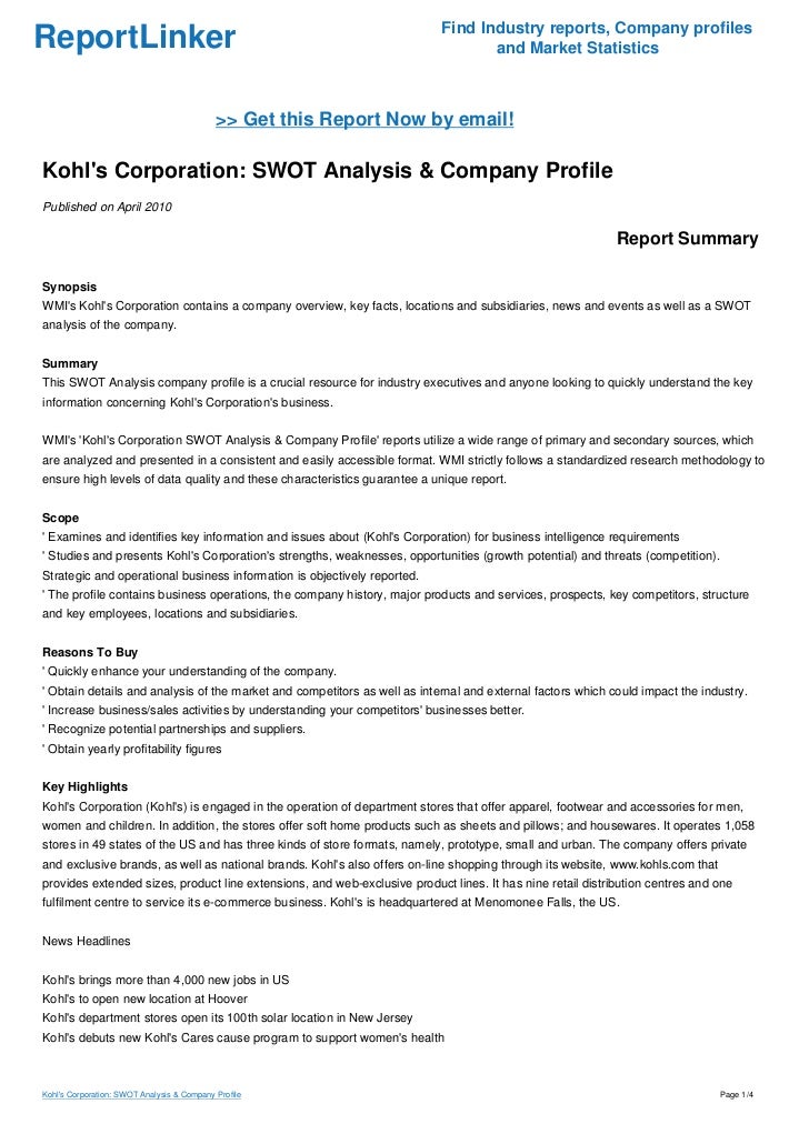 financial statement analysis kohl s corporation and dillard s inc Mba-520 financial analysis - final report 1 financial analysis final report macy’s thomas mcdonald mba-520 southern new hampshire university. financial statement analysis kohl s corporation and dillard s inc Mba-520 financial analysis - final report 1 financial analysis final report macy’s thomas mcdonald mba-520 southern new hampshire university.