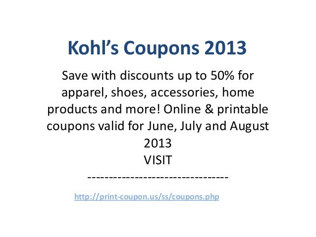 Kohls coupons 2018 july