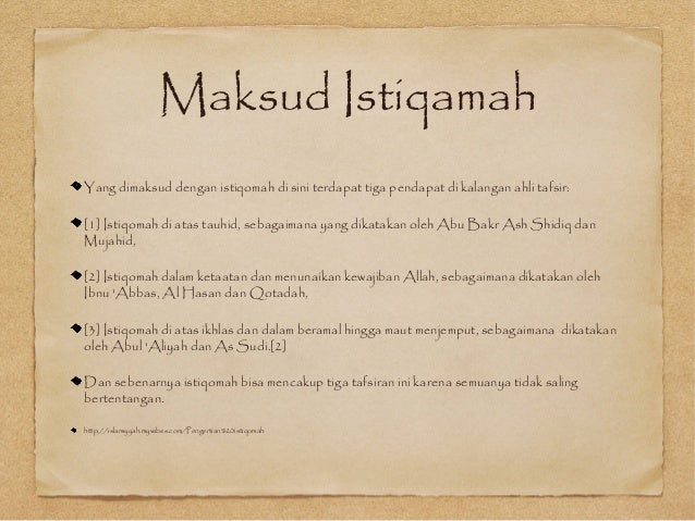 Konsep Istiqamah Ags Konsep Istiqamah Ags
