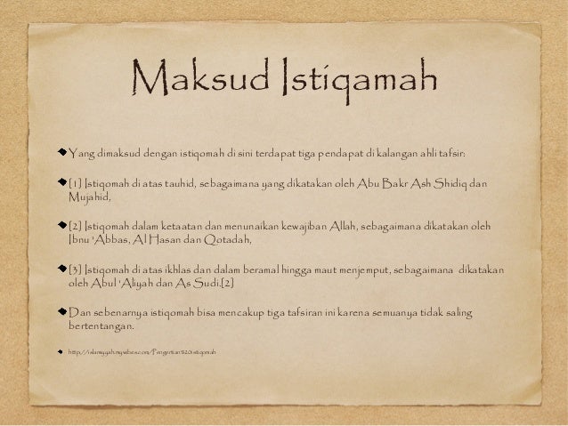 Konsep Istiqamah Ags