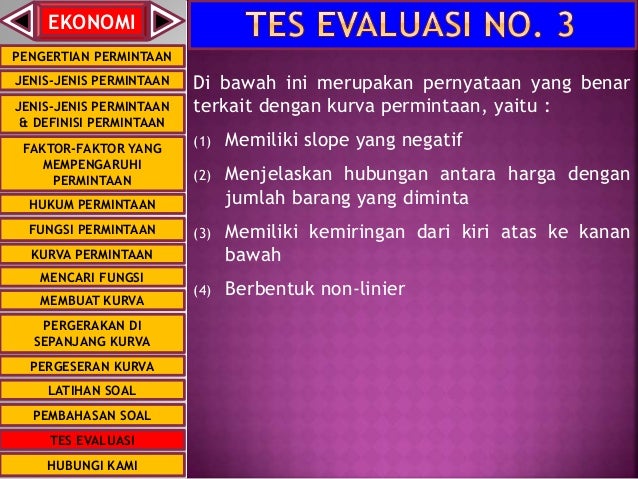 Konsep permintaan (concept of demand)