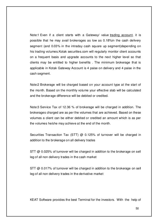 option trading kotak