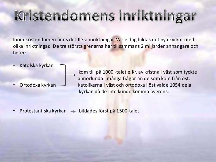 Skillnader Mellan Ortodoxa Katolska Och Protestantiska Kyrkan
