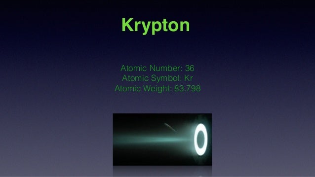 Krypton Science Project