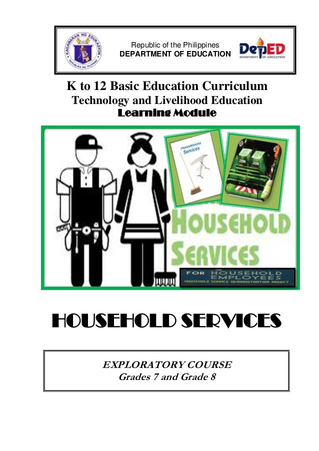 K to 12 household services learning module
