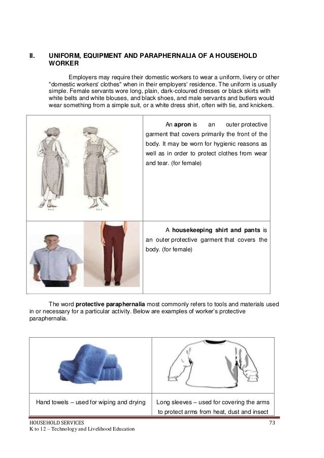 K to 12 household services learning module
