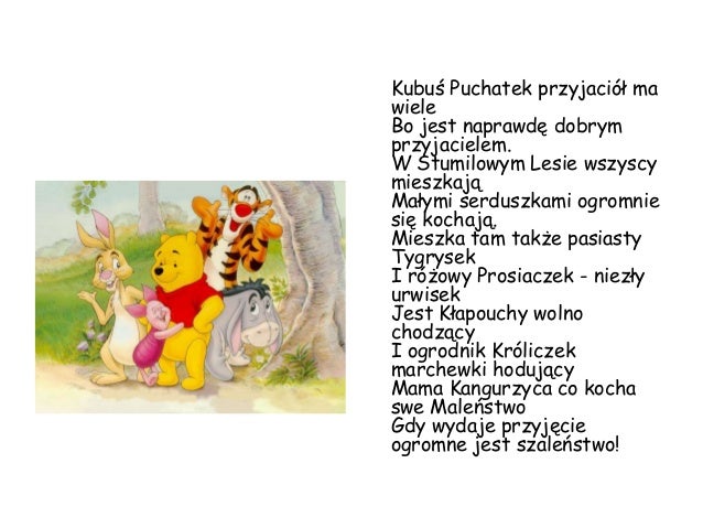 Pytania Do Lektury Kubuś Puchatek