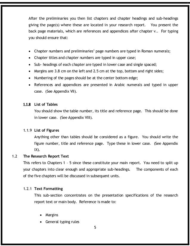 Order of chapters in dissertation