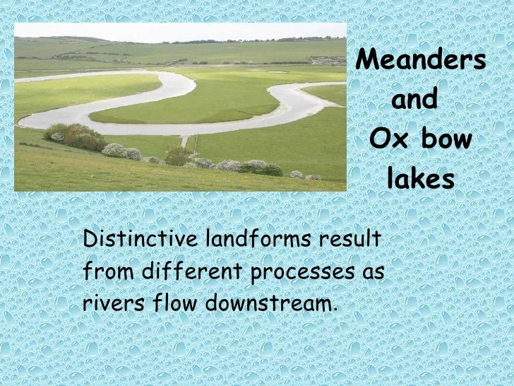L3 Meanders And Ox Bow Lakes Bv