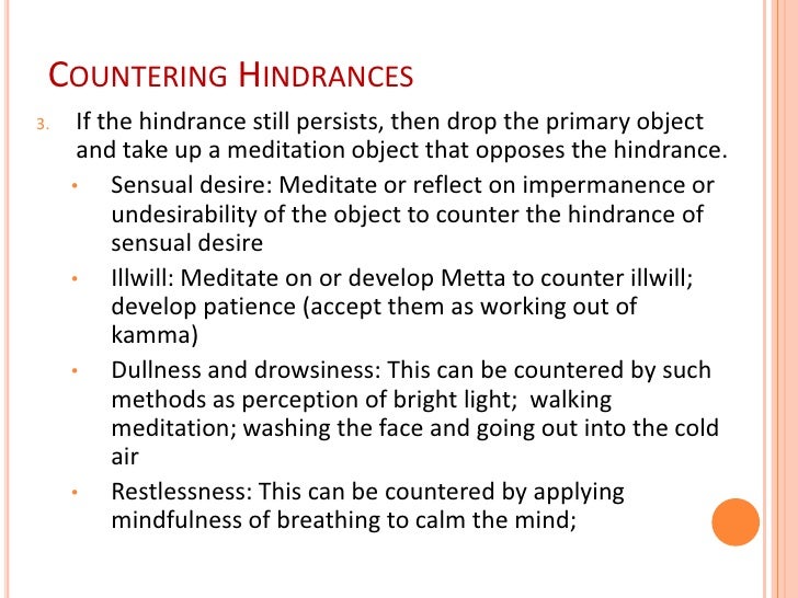 Momentariness impermanence meditation