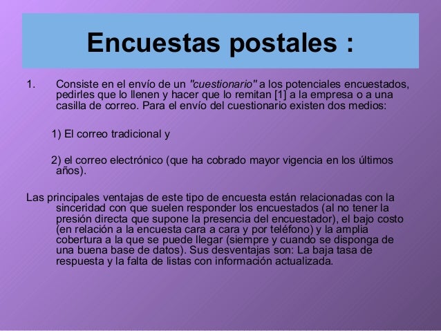 La encuesta