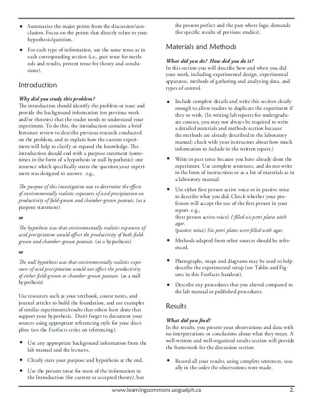 [PDF]AN EXAMPLE LABORATORY REPORT