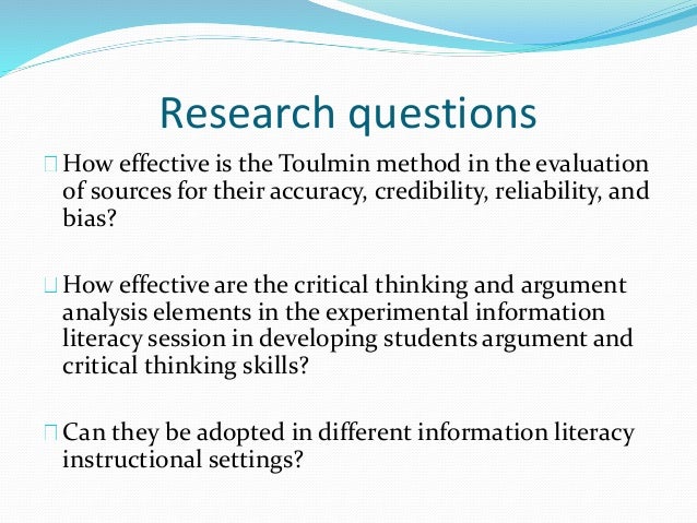 Critical thinking test sample