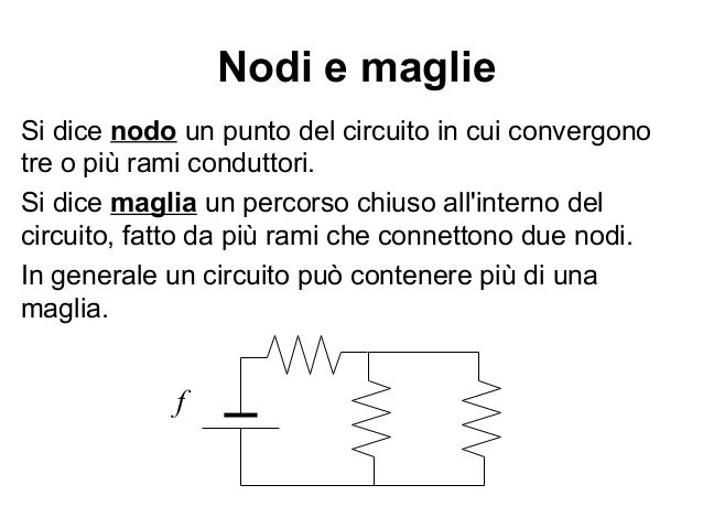 La corrente elettrica