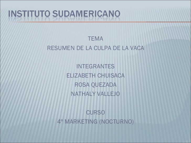 LIBRO LA CULPA ES DE LA VACA libro la culpa es de la vaca: