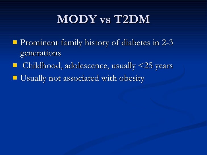 LADA & MODY DIABETES LADA & MODY DIABETES