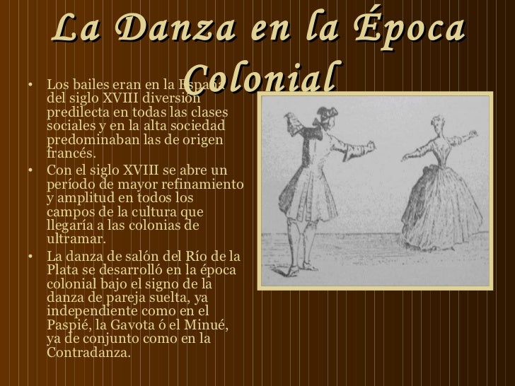 La danza en la época colonial
