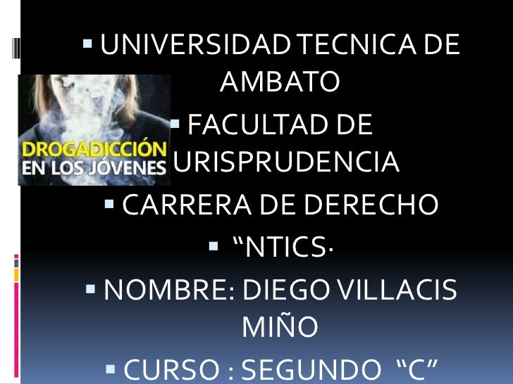 La drogadicción diapositivas - SlideShare