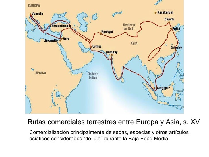 Rutas Comerciales Entre Europa Y Asia Wikipedia es.slideshare.net