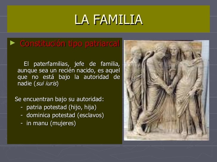 La Familia En El Derecho Romano