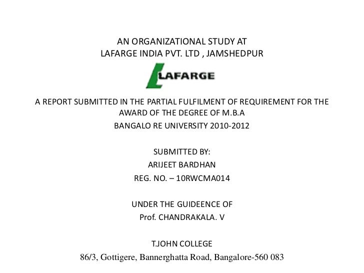 Lafarge ppt