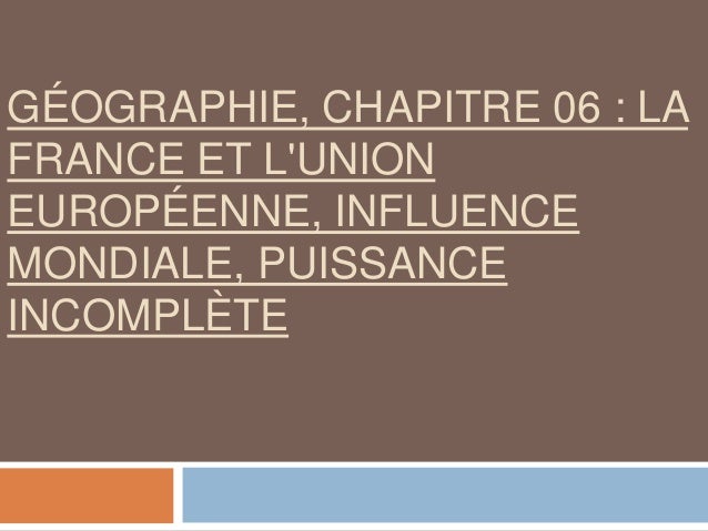 La réduction de la puissance dans 25 ans